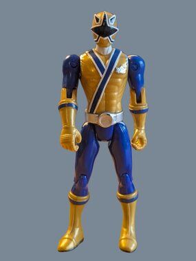 12/$25 Bandai Power Rangers Super Megaforce Samurai Gold Ranger 4.25”